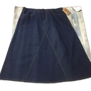 Long Wide Jean Skirt XXXL